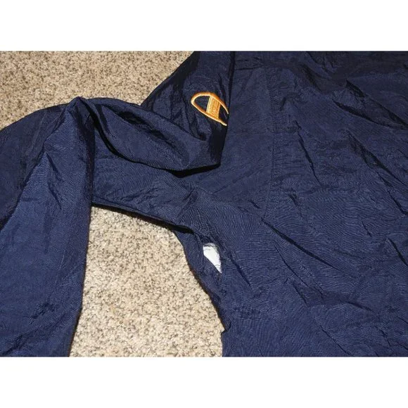 Vintage 1990s Ithica College Champion Pullover Cotton Lined Windbreaker Medium - Picture 9 of 10